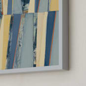 "Put In Order" - Art Print in Dusty Green by Pippin Schupbach - Frame Close-up