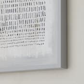 "Weaving Toward One Another" - Art Print in Chalk and Charcoal by Khara Ledonne - Frame Close-up