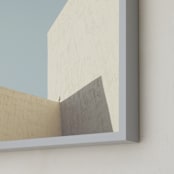 "Structure I" - Art Print in Eggshell by Kamala Nahas - Frame Close-up