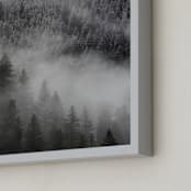 "Into the Fog" - Art Print in Mist by Jenna Holcomb - Frame Close-up