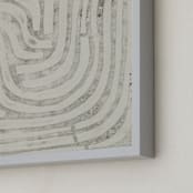 "Maze" - Art Print in Fog Grey by Alisa Galitsyna - Frame Close-up
