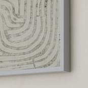 "Maze" - Art Print in Fog Grey by Alisa Galitsyna - Frame Close-up