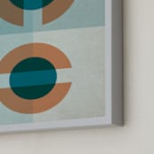"Cellular" - Art Print in blue slate by Jennifer Morehead - Frame Close-up