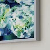"Breathless" - Art Print in lush green by Jenny Partrite - Frame Close-up