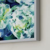 "Breathless" - Art Print in lush green by Jenny Partrite - Frame Close-up