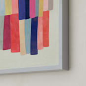"Barred" - Art Print in White by melanie mikecz - Frame Close-up