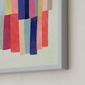 "Barred" - Art Print in White by melanie mikecz - Frame Close-up