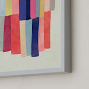 "Barred" - Art Print in White by melanie mikecz - Frame Close-up