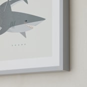 "Shark Fin" - Art Print in steel by Karidy Walker - Frame Close-up