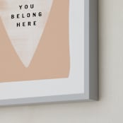 "you belong here" - Art Print in blush by Lindsay Stetson Thompson - Frame Close-up