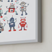 "mr robot" - Art Print in Blue Jay by peetie design - Frame Close-up