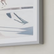 "Air" - Art Print in White by Mike Sunu - Frame Close-up