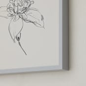 "Fuchsia 1 of 2 Diptych" - Art Print in off white / black by Miranda Mol - Frame Close-up