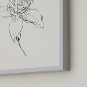"Fuchsia 1 of 2 Diptych" - Art Print in off white / black by Miranda Mol - Frame Close-up