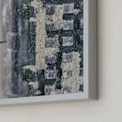 "Gravel Ride" - Art Print in gravel by Janie Allen - Frame Close-up