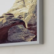 "Contour Study No. 1" - Art Print in Sandstone by Courtney Crane - Frame Close-up
