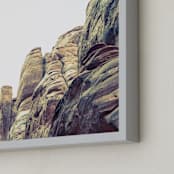 "Contour Study No. 2" - Art Print in Sandstone by Courtney Crane - Frame Close-up