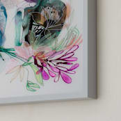 "It Could Happen To Anyone" - Art Print in palest mint by Synnöve Seidman - Frame Close-up