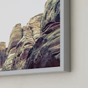 "Contour Study No. 2" - Art Print in Sandstone by Courtney Crane - Frame Close-up
