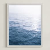 "Pacific Voyage" - Art Print in Teal by Courtney Crane - Framed