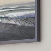 "Salt Kissed III" - Art Print in Sand by Khara Ledonne - Frame Close-up