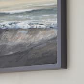 "Salt Kissed I" - Art Print in Sand by Khara Ledonne - Frame Close-up