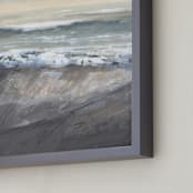 "Salt Kissed I" - Art Print in Sand by Khara Ledonne - Frame Close-up