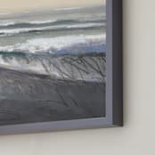 "Salt Kissed III" - Art Print in Sand by Khara Ledonne - Frame Close-up