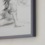 "Greek Goddess" - Art Print in Graphite by Ramnik Velji - Frame Close-up