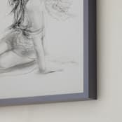 "Greek Goddess" - Art Print in Graphite by Ramnik Velji - Frame Close-up
