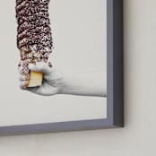 "Order the Large" - Art Print in Vanilla Chocolate Swirl by Kelsey Mucci - Frame Close-up