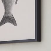 "Fin" - Art Print in Linen White by jinseikou - Frame Close-up