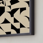 "Shaped" - Art Print in Noir by Beth Vassalo - Frame Close-up