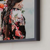 "Flourish" - Art Print in Peony by Alicia Abla - Frame Close-up