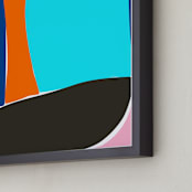 "Uninhibited" - Art Print in Aquarium by Beth Vassalo - Frame Close-up