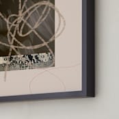 "Curl Up & Settle In" - Art Print in Original by Kimberly Young - Frame Close-up