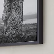 "Standing Stones III" - Art Print in Black and White by Kamala Nahas - Frame Close-up
