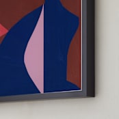 "Dreaming in Blue II" - Art Print in Byzantine Blue by cyrille gulassa - Frame Close-up