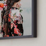 "Flourish" - Art Print in Peony by Alicia Abla - Frame Close-up