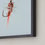 "Pistol Pete Red" - Art Print in Freshwater Blue by Andrew McClintock - Frame Close-up