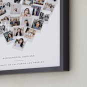 "Heart Snapshot for Grads: Framed Photo" - Framed Photo in White by Minted - Frame Close-up