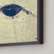 "Melancholy Gaze" - Art Print in sunlight white by Design Lotus - Frame Close-up