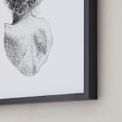 "Figure Drawing No.17" - Art Print in Graphite by Jess Blazejewski - Frame Close-up