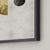 "The Alignment" - Art Print in Vintage Gold by Faiza Khan - Frame Close-up