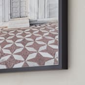 "Palace Walk 1" - Art Print in sandstone by Kamala Nahas - Frame Close-up