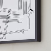 "Path of Life" - Art Print in Blackest Ink by Kisco Print Shop - Frame Close-up