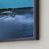 "Interrupted Lake Landscape" - Art Print in Lake by Allison Belolan - Frame Close-up