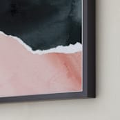 "Fringe" - Art Print in Blush by Lindsay Megahed - Frame Close-up
