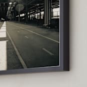 "underpass light" - Art Print in asphalt black by Nathan Peck - Frame Close-up