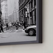 "Downtown IV" - Art Print in Black & White by Erin Beutel - Frame Close-up